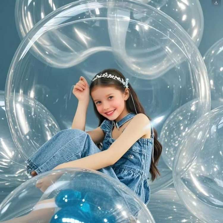 48 Inch Round Clear Bobo Balloons - Image 4