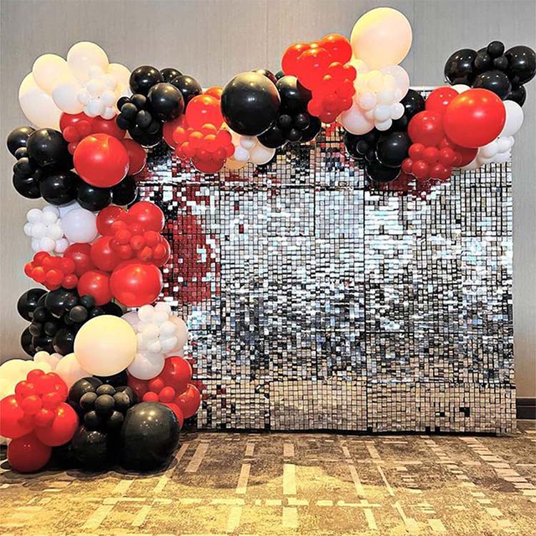 Black and Red Balloon Arch Garland - Image 2