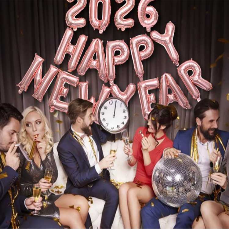 New Year Foil Balloon Set